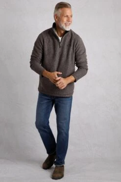 MD6C1D Newark Mens 1/4 Zip Grid Fleece -Mountain Warehouse md6c1d 002 newarkmens14zipgridfleece20241203100632 1