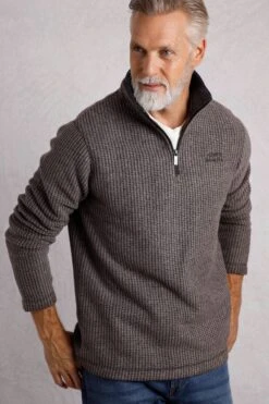 MD6C1D Newark Mens 1/4 Zip Grid Fleece -Mountain Warehouse md6c1d 002 newarkmens14zipgridfleece20241203100633 4