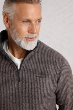 MD6C1D Newark Mens 1/4 Zip Grid Fleece -Mountain Warehouse md6c1d 002 newarkmens14zipgridfleece20241203100633 5
