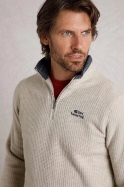 MD6C1D Newark Mens 1/4 Zip Grid Fleece -Mountain Warehouse md6c1d 003 newarkmens14zipgridfleece20250307055108 5