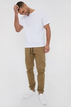 Threadbare ME179F Cotton Jogger Mens Cargo Trousers With Stretch -Mountain Warehouse me179f 004 cottonjoggermenscargotrouserswithstretch20250313060612 3