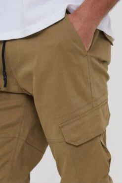 Threadbare ME179F Cotton Jogger Mens Cargo Trousers With Stretch -Mountain Warehouse me179f 004 cottonjoggermenscargotrouserswithstretch20250313060612 4