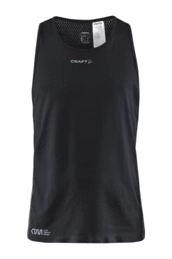 Craft CTM Distance Mens Warp Mesh Running Singlet