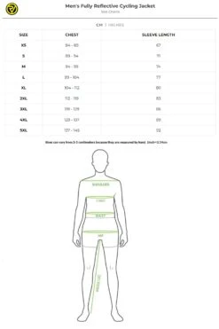 ProViz MFEF16 Reflect360 CRS Mens Reflective Cycling Jacket -Mountain Warehouse mfef16 002 reflect360crsmensreflectivecyclingjacket20230831043626 5